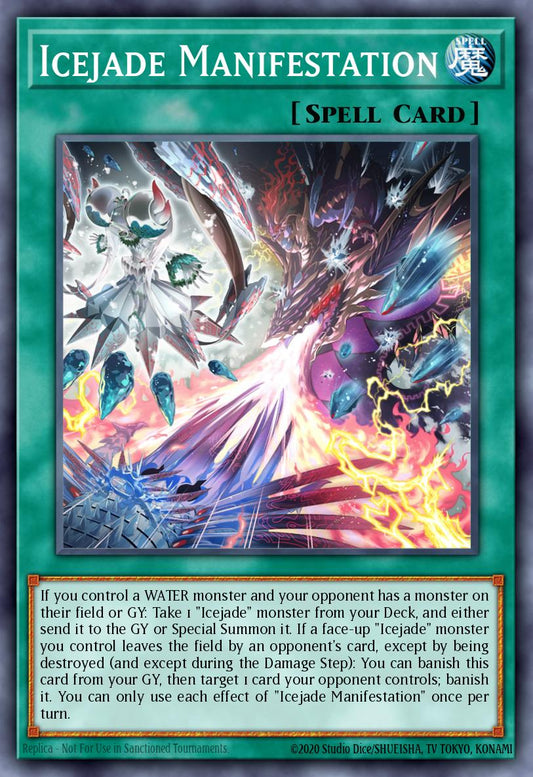 (321) YuGiOh TCG MP24: 25th Anniversary Tin: Dueling Mirrors Single: Icejade Manifestation  Common