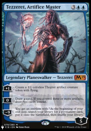 (079) Magic The Gathering The List Single: Tezzeret, Artifice Master  Mythic