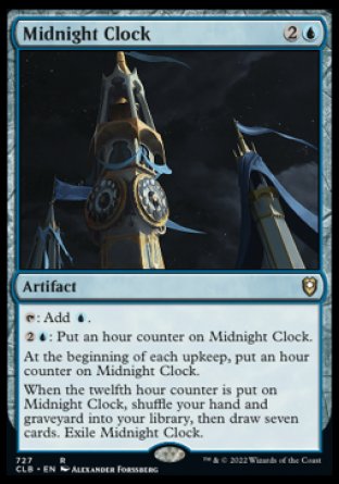 (727) Magic The Gathering Commander Legends: Battle for Baldur's Gate: Extras Single: Midnight Clock  Rare