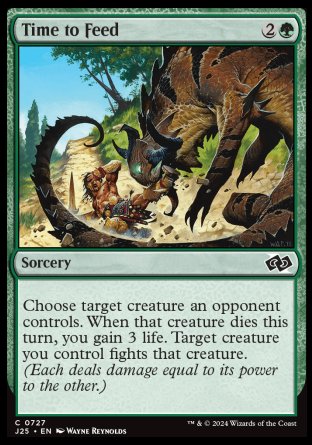 (727) Magic The Gathering Foundations Jumpstart Single: Time to Feed  Common
