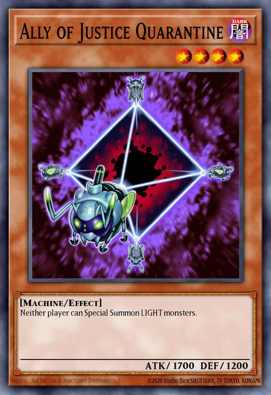 (088) YuGiOh TCG HAC1: Hidden Arsenal: Chapter 1 Single: Ally of Justice Quarantine (V.1 - Common)  Common