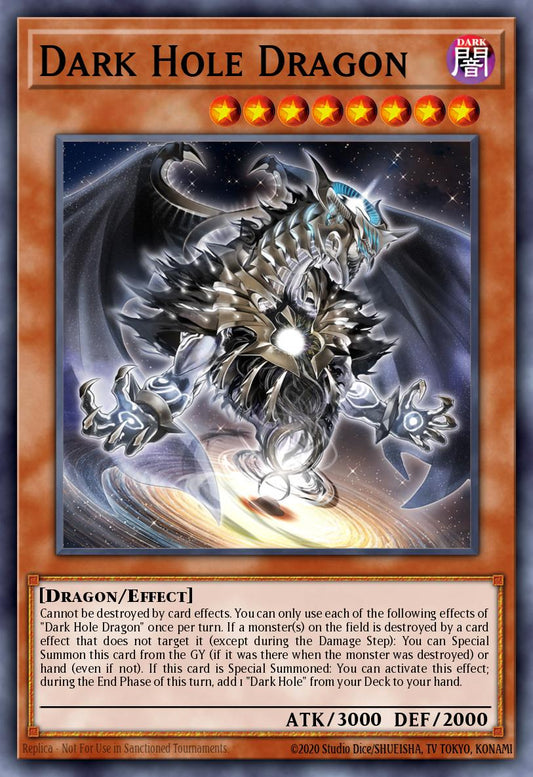 (117) YuGiOh TCG MP24: 25th Anniversary Tin: Dueling Mirrors Single: Dark Hole Dragon  Secret Rare