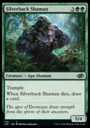 (728) Magic The Gathering Jumpstart 2022 Single: Silverback Shaman  Common