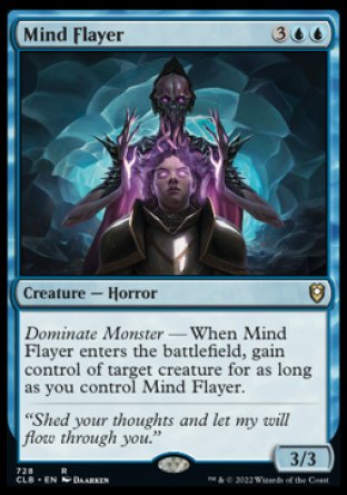 (728) Magic The Gathering Commander Legends: Battle for Baldur's Gate: Extras Single: Mind Flayer  Rare