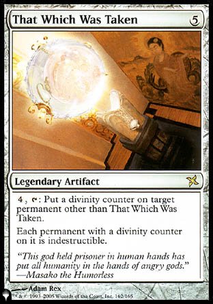 (162) Magic The Gathering The List Single: That Which Was Taken  Rare
