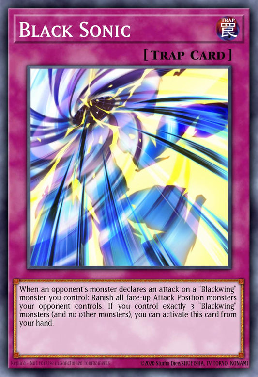 (032) YuGiOh TCG DLCS: Dragons of Legend: The Complete Series Single: Black Sonic (V.1 - Ultra Rare)  Ultra Rare