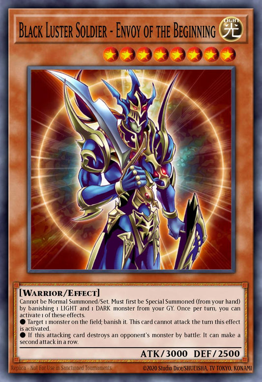 (132) YuGiOh TCG RA03: Quarter Century Bonanza Single: Black Luster Soldier - Envoy of the Beginning (V.1 - Platinum Secret Rare)  Platinum Secret Rare