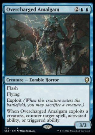 (729) Magic The Gathering Commander Legends: Battle for Baldur's Gate: Extras Single: Overcharged Amalgam  Rare