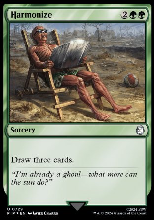 (729) Magic The Gathering Universes Beyond: Fallout: Extras Single: Harmonize  Holo Uncommon