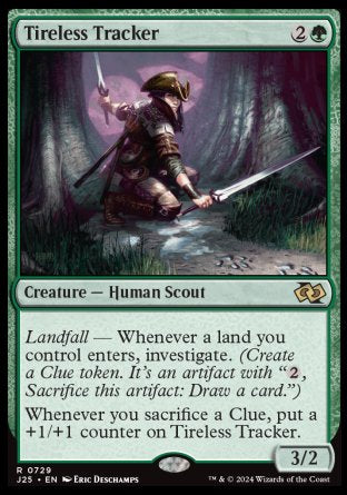 (729) Magic The Gathering Foundations Jumpstart Single: Tireless Tracker  Rare