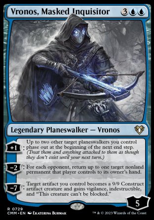 (729) Magic The Gathering Commander Masters: Extras Single: Vronos, Masked Inquisitor  Rare