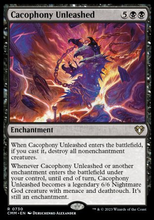 (730) Magic The Gathering Commander Masters: Extras Single: Cacophony Unleashed (V.1)  Rare