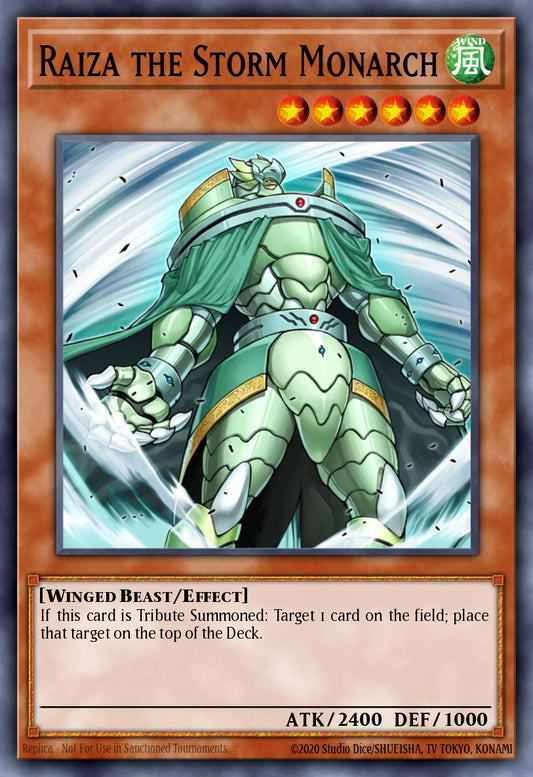 (180) YuGiOh TCG RA03: Quarter Century Bonanza Single: Raiza the Storm Monarch (V.1 - Platinum Secret Rare)  Platinum Secret Rare