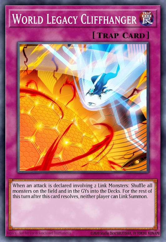 (082) YuGiOh TCG MP20: 2020 Tin of Lost Memories Mega Pack Single: World Legacy Cliffhanger  Common