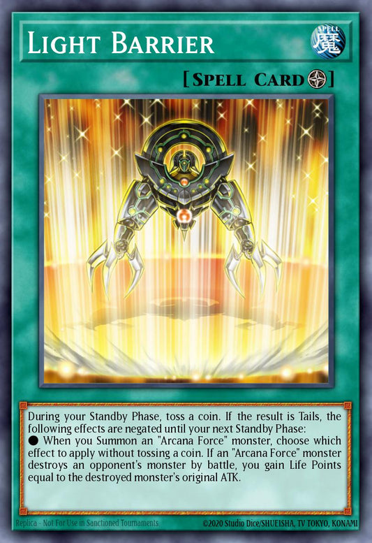 (051) YuGiOh TCG LODT: Light of Destruction Single: Light Barrier (V.1 - Rare)  Rare
