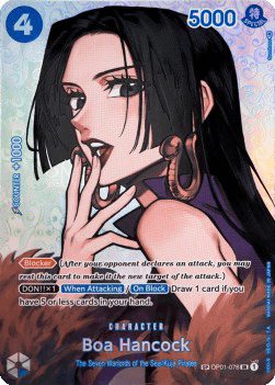 (OP01-078) One Piece TCG OP04: Kingdoms of Intrigue Single: Boa Hancock (OP01-078)  Special Rare