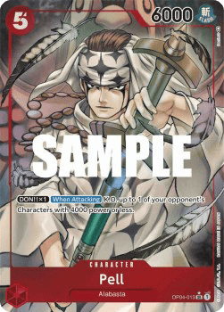 (013) One Piece TCG OP04: Kingdoms of Intrigue Single: Pell (OP04-013) (V.2)  Alternate Art