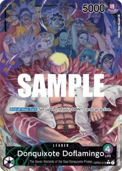 (019) One Piece TCG OP04: Kingdoms of Intrigue Single: Donquixote Doflamingo (OP04-019) (V.2)  Alternate Art