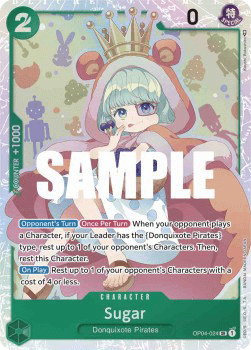 (024) One Piece TCG OP04: Kingdoms of Intrigue Single: Sugar (OP04-024) (V.1)  Super Rare