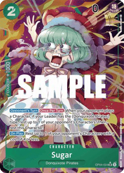 (024) One Piece TCG OP04: Kingdoms of Intrigue Single: Sugar (OP04-024) (V.2)  Alternate Art