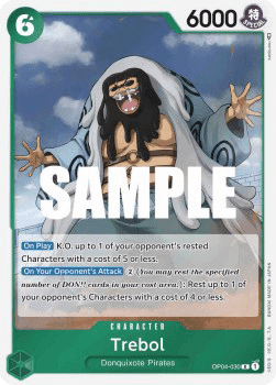(030) One Piece TCG OP04: Kingdoms of Intrigue Single: Trebol (OP04-030) (V.1)  Rare