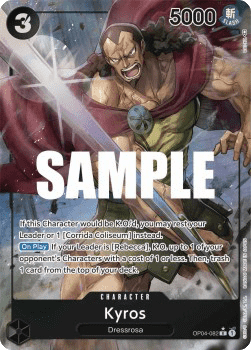 (082) One Piece TCG OP04: Kingdoms of Intrigue Single: Kyros (OP04-082) (V.2)  Alternate Art