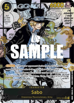 (083) One Piece TCG OP04: Kingdoms of Intrigue Single: Sabo (OP04-083) (V.3)  Manga Rare