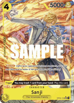 (104) One Piece TCG OP04: Kingdoms of Intrigue Single: Sanji (OP04-104) (V.2)  Alternate Art