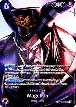 (OP02-085) One Piece TCG OP04: Kingdoms of Intrigue Single: Magellan (OP02-085)  Special Rare