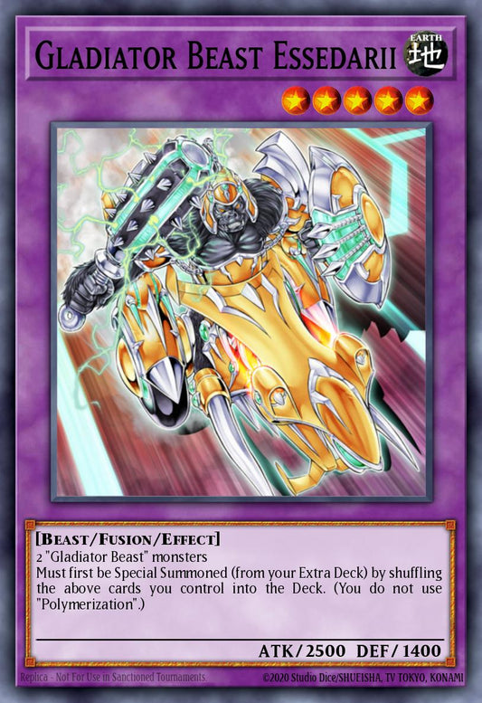 (085) YuGiOh TCG MZTM: Maze of the Master Single: Gladiator Beast Essedarii  Rare