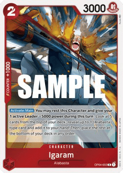 (002) One Piece TCG OP04: Kingdoms of Intrigue Single: Igaram (OP04-002)  Rare