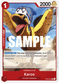 (004) One Piece TCG OP04: Kingdoms of Intrigue Single: Karoo (OP04-004)  Common