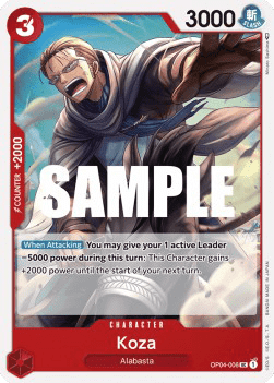 (006) One Piece TCG OP04: Kingdoms of Intrigue Single: Koza (OP04-006)  Uncommon