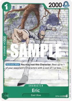 (022) One Piece TCG OP04: Kingdoms of Intrigue Single: Eric (OP04-022)  Uncommon