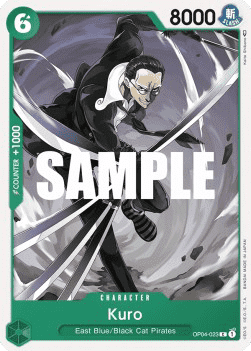 (023) One Piece TCG OP04: Kingdoms of Intrigue Single: Kuro (OP04-023)  Common