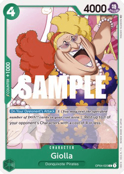 (025) One Piece TCG OP04: Kingdoms of Intrigue Single: Giolla (OP04-025)  Common