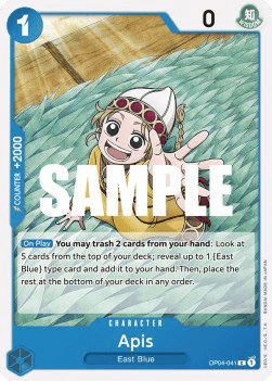 (041) One Piece TCG OP04: Kingdoms of Intrigue Single: Apis (OP04-041)  Common