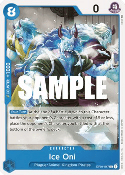 (047) One Piece TCG OP04: Kingdoms of Intrigue Single: Ice Oni (OP04-047)  Common