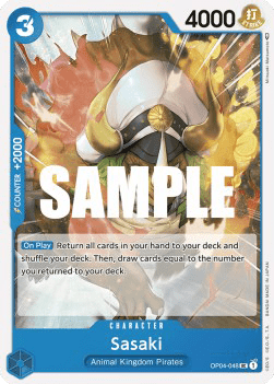 (048) One Piece TCG OP04: Kingdoms of Intrigue Single: Sasaki (OP04-048)  Uncommon