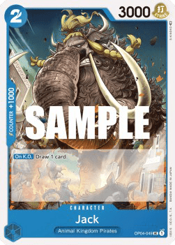 (049) One Piece TCG OP04: Kingdoms of Intrigue Single: Jack (OP04-049)  Uncommon