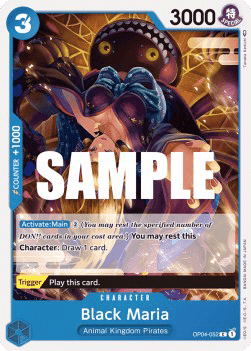 (052) One Piece TCG OP04: Kingdoms of Intrigue Single: Black Maria (OP04-052)  Common