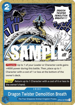 (057) One Piece TCG OP04: Kingdoms of Intrigue Single: Dragon Twister Demolition Breath (OP04-057)  Uncommon