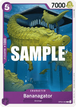 (062) One Piece TCG OP04: Kingdoms of Intrigue Single: Bananagator (OP04-062)  Common
