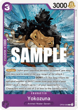 (068) One Piece TCG OP04: Kingdoms of Intrigue Single: Yokozuna (OP04-068)  Common