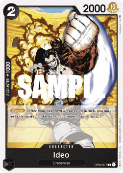 (077) One Piece TCG OP04: Kingdoms of Intrigue Single: Ideo (OP04-077)  Common