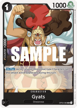 (080) One Piece TCG OP04: Kingdoms of Intrigue Single: Gyats (OP04-080)  Uncommon