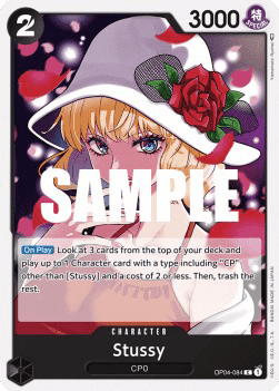 (084) One Piece TCG OP04: Kingdoms of Intrigue Single: Stussy (OP04-084)  Common