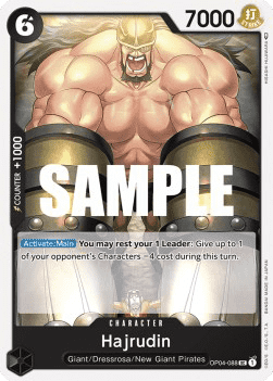 (088) One Piece TCG OP04: Kingdoms of Intrigue Single: Hajrudin (OP04-088)  Uncommon