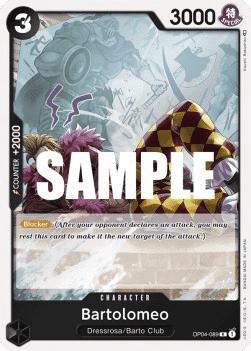 (089) One Piece TCG OP04: Kingdoms of Intrigue Single: Bartolomeo (OP04-089)  Rare