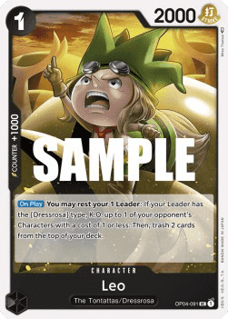 (091) One Piece TCG OP04: Kingdoms of Intrigue Single: Leo (OP04-091)  Uncommon